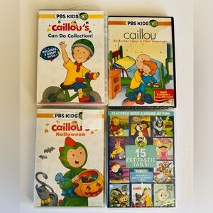 Caillou PBS Kids DVD set of 4